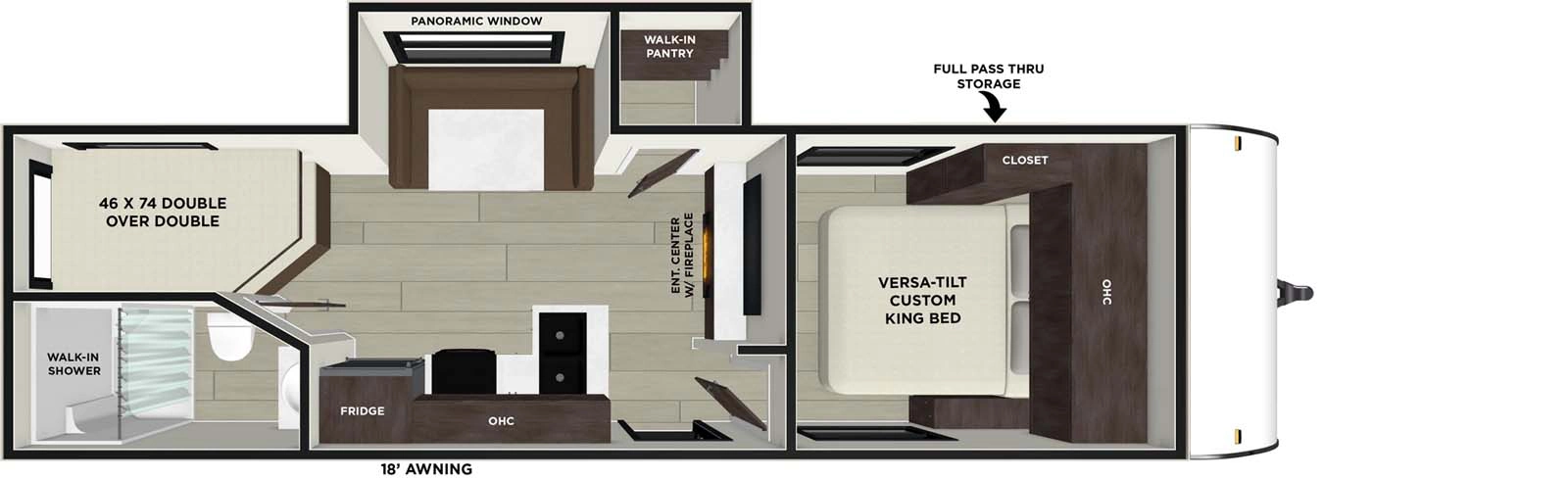 240BHXL Floorplan Image